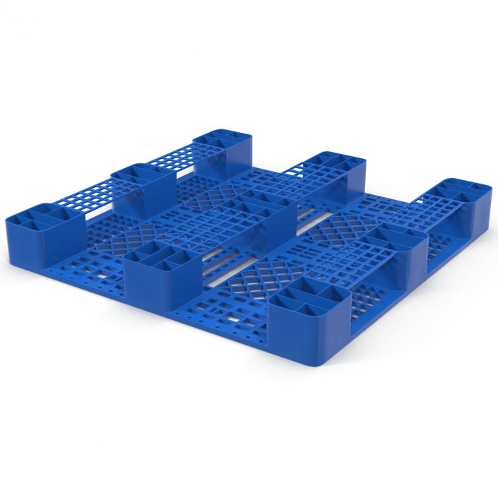 Plastic Pallet Blue 3D model