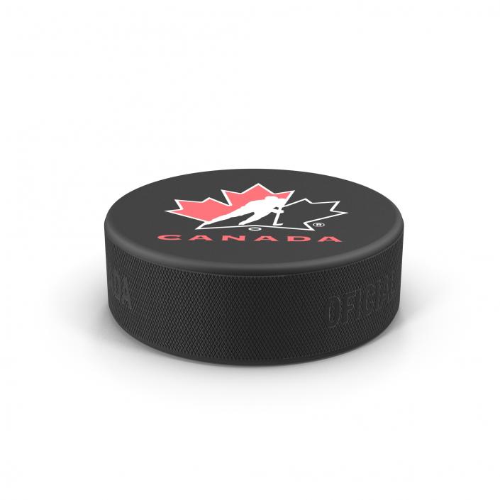 3D Hockey Puck 3 model