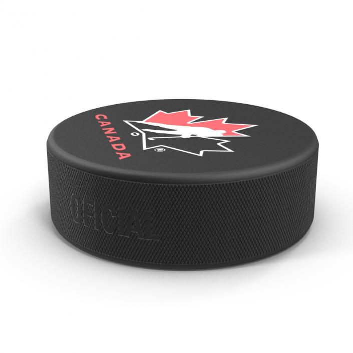 3D Hockey Puck 3 model