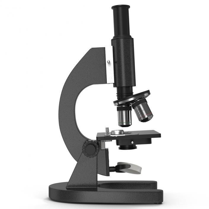 Medical Microscope Black 3D model