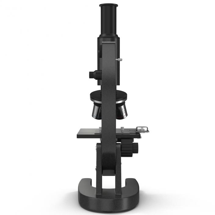 Medical Microscope Black 3D model