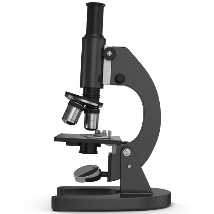 Medical Microscope Black 3D model