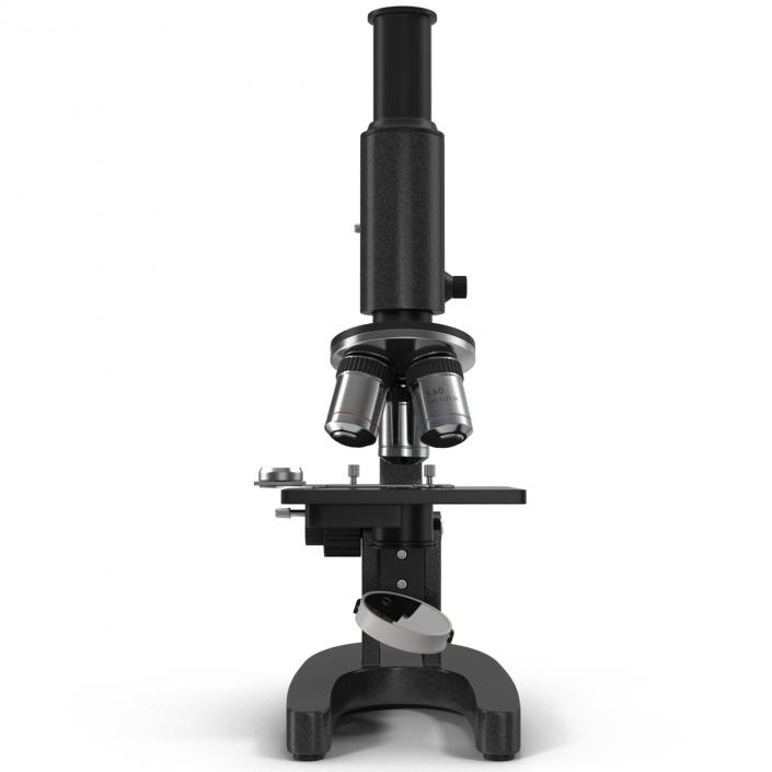 Medical Microscope Black 3D model