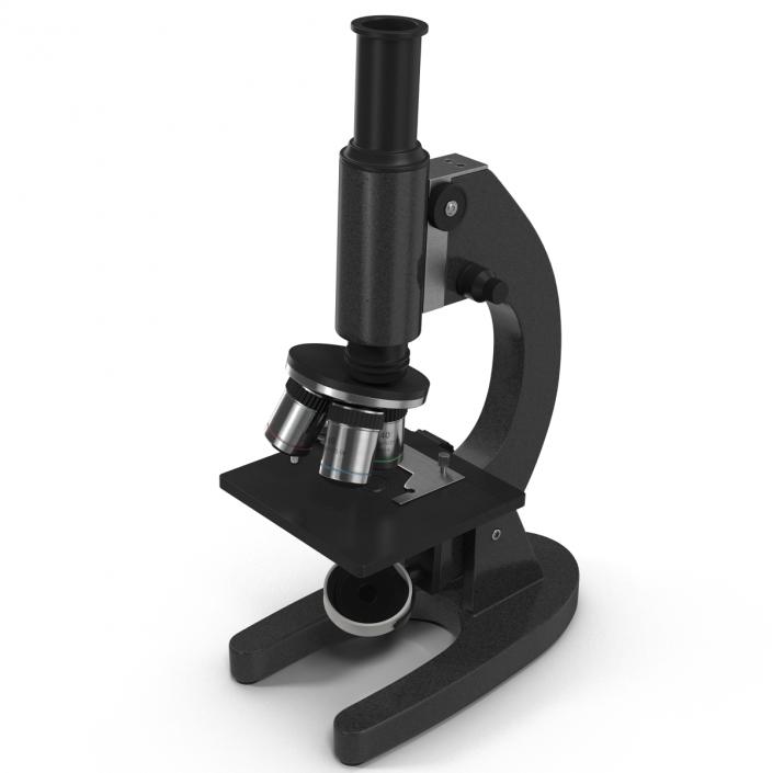 Medical Microscope Black 3D model