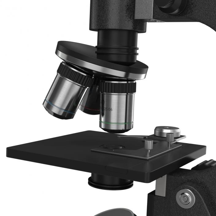 Medical Microscope Black 3D model