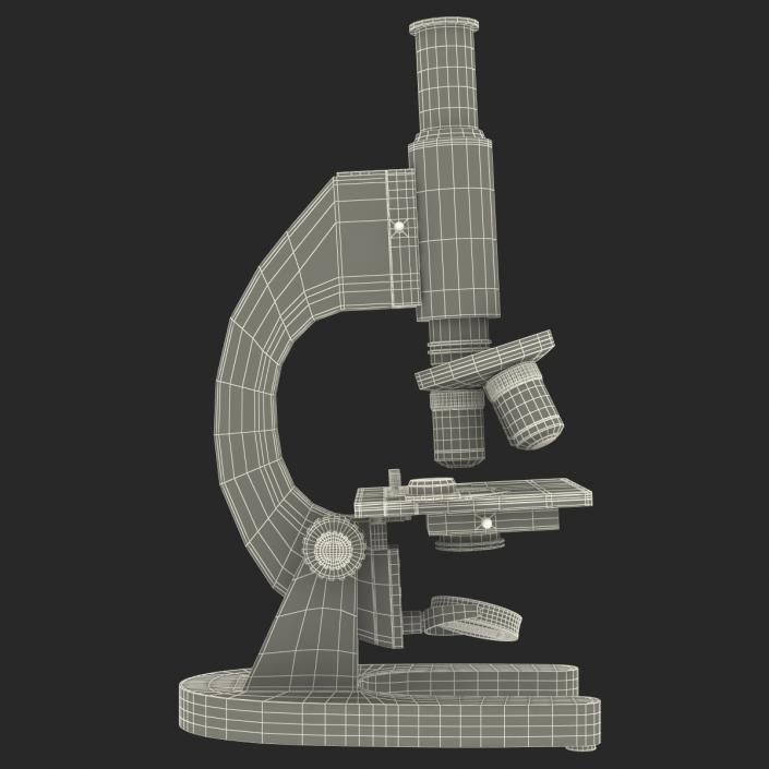 Medical Microscope Black 3D model