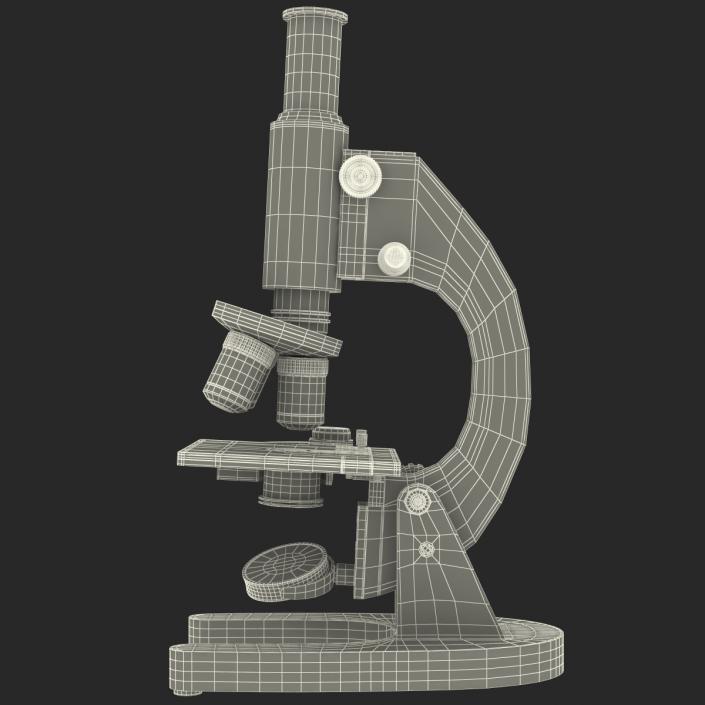 Medical Microscope Black 3D model