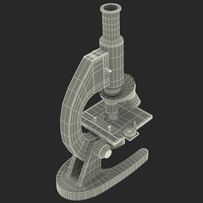 Medical Microscope Black 3D model