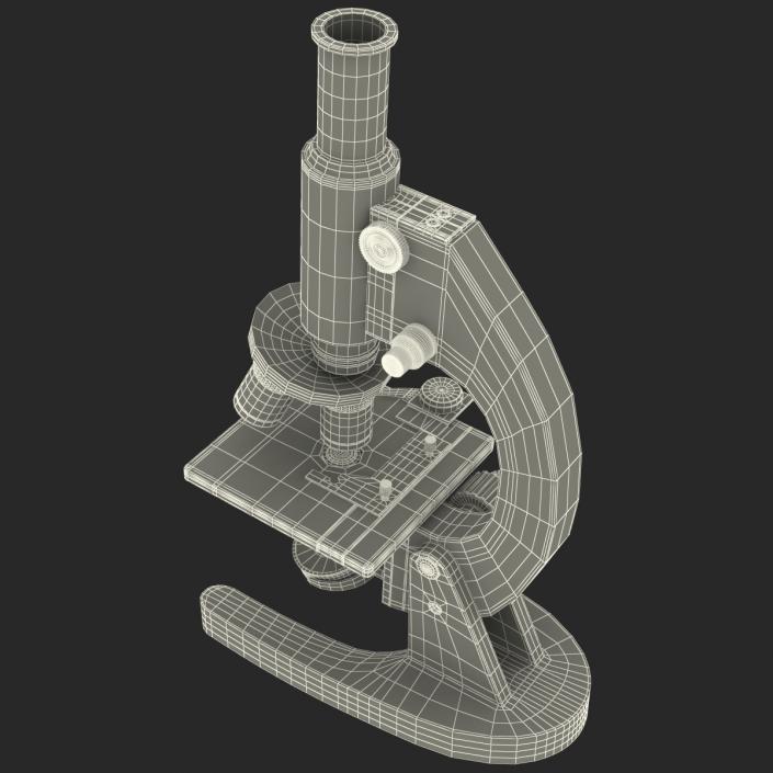 Medical Microscope Black 3D model