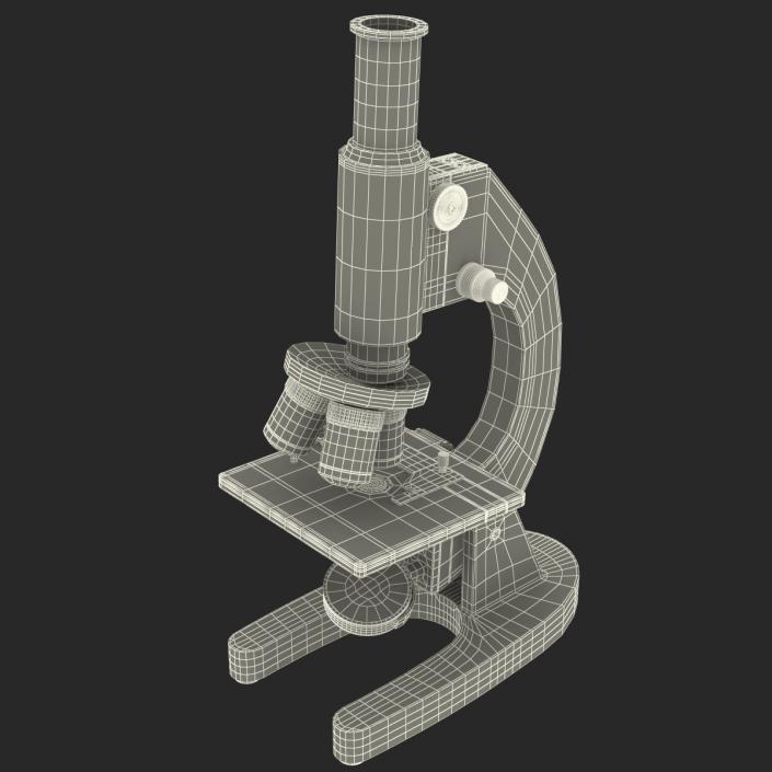 Medical Microscope Black 3D model