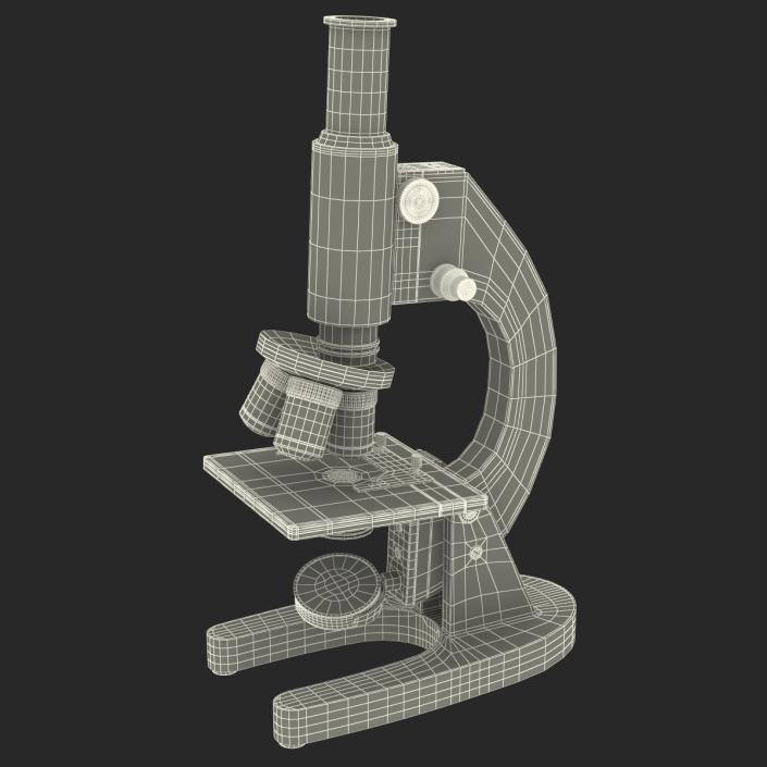 Medical Microscope Black 3D model