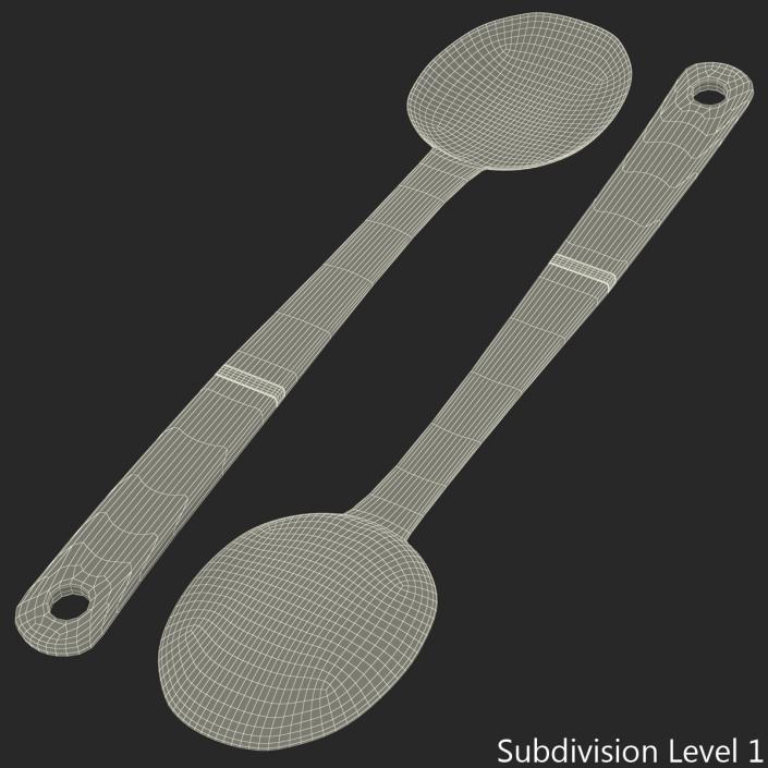 3D model Slotted Spoon 2