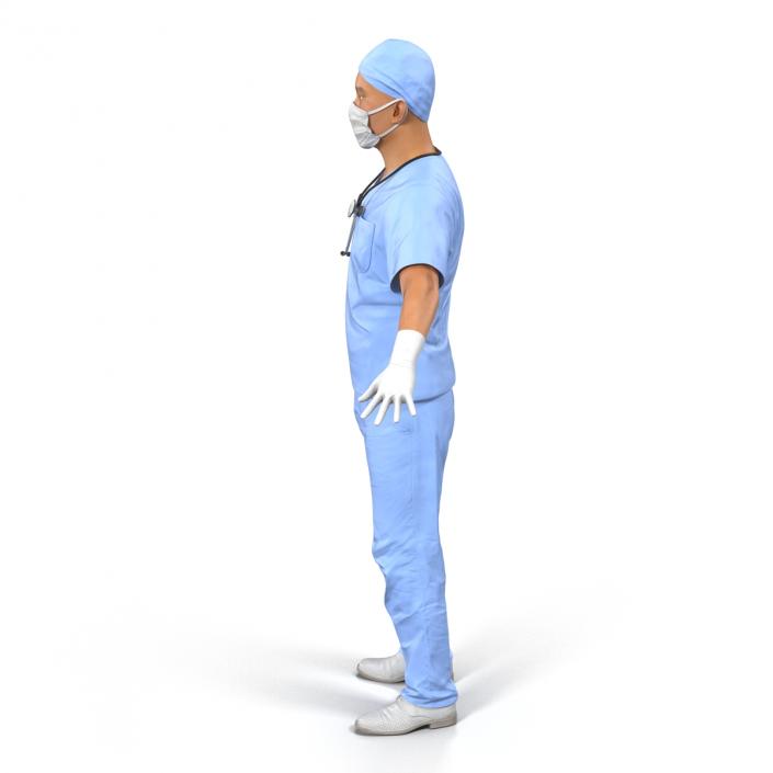 3D Male Surgeon Asian model