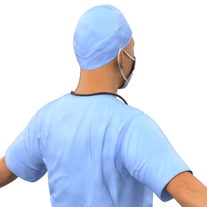 3D Male Surgeon Asian model