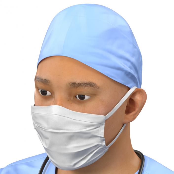 3D Male Surgeon Asian model