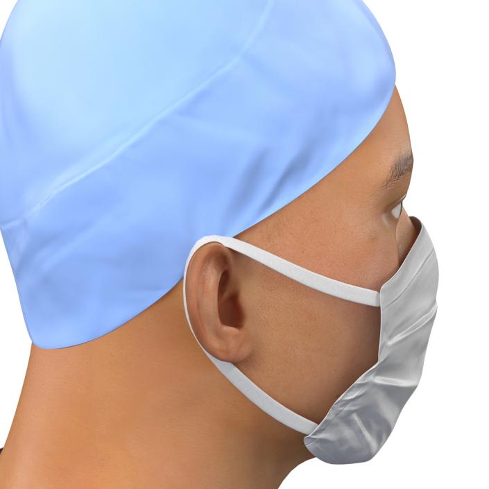 3D Male Surgeon Asian model