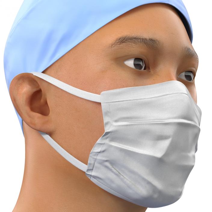 3D Male Surgeon Asian model