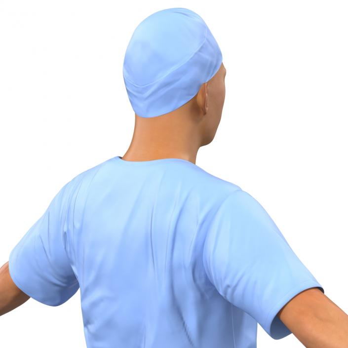 Male Surgeon Asian Rigged 2 3D