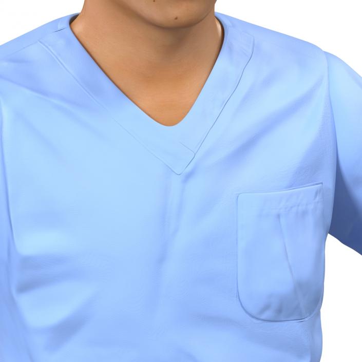 Male Surgeon Asian Rigged 2 3D