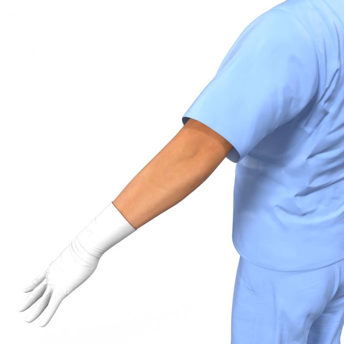 Male Surgeon Asian Rigged 2 3D