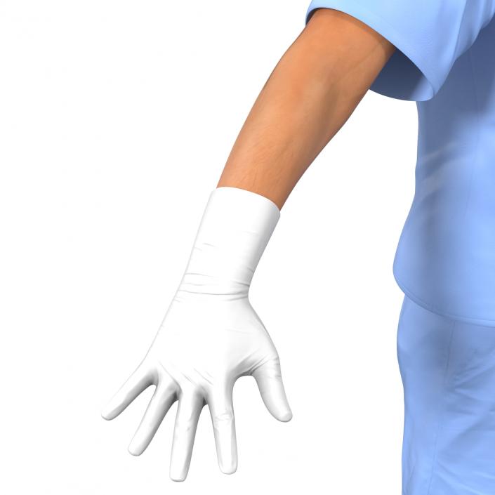 Male Surgeon Asian Rigged 2 3D