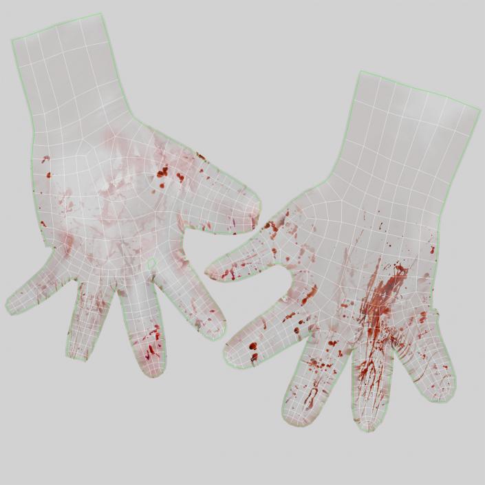 Surgeon Dress 13 with Blood 3D