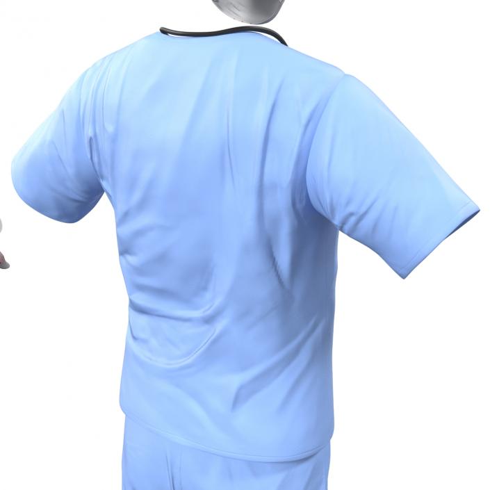 Surgeon Dress 13 with Blood 3D