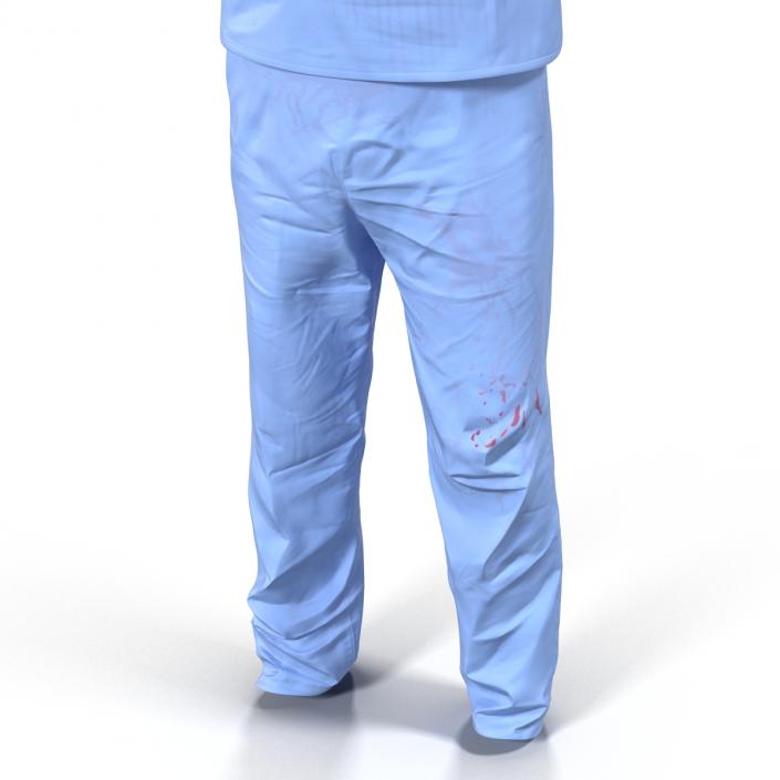 Surgeon Dress 14 with Blood 3D