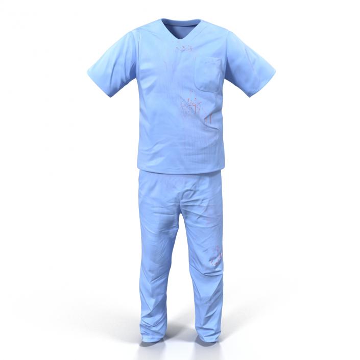 Surgeon Dress 15 with Blood 3D