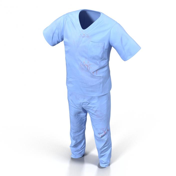 Surgeon Dress 15 with Blood 3D