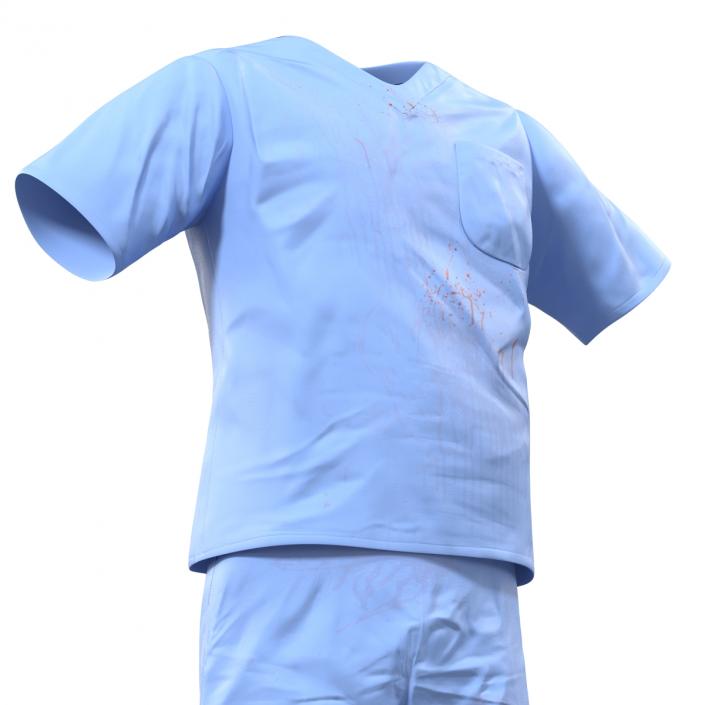 Surgeon Dress 15 with Blood 3D