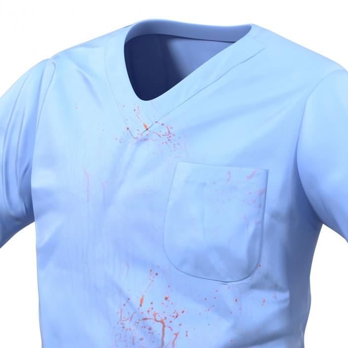 Surgeon Dress 15 with Blood 3D