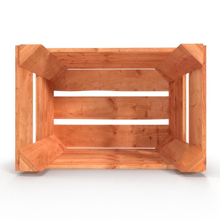 3D model Wooden Fruit Crate 2