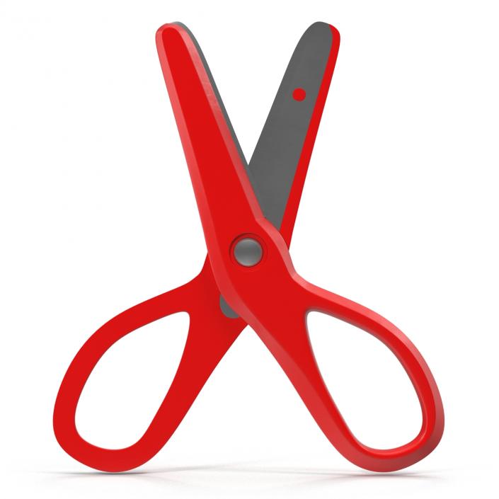 Scissors 3 Red 3D model