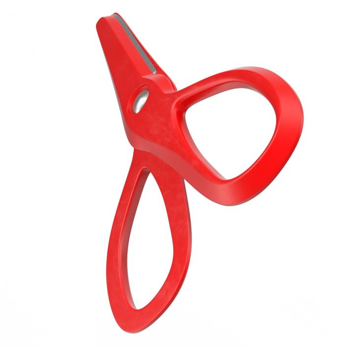 Scissors 3 Red 3D model