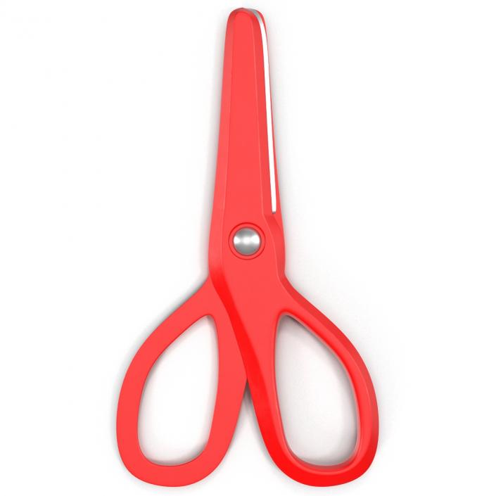 Scissors 3 Red 3D model