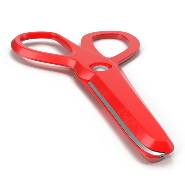 Scissors 3 Red 3D model