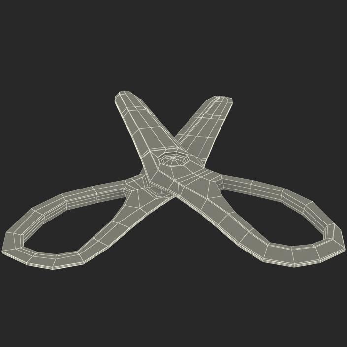 Scissors 3 Red 3D model