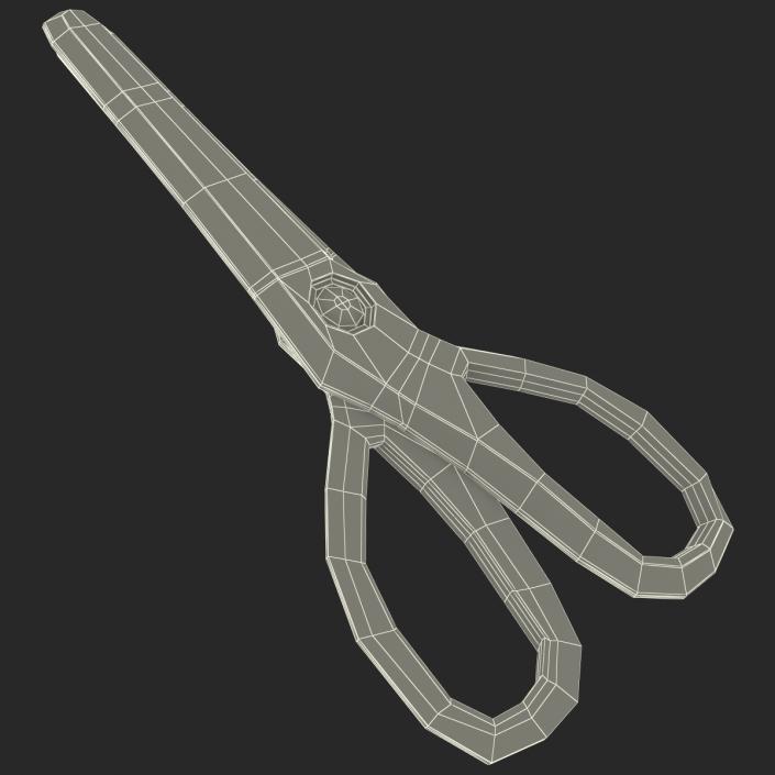 Scissors 3 Red 3D model