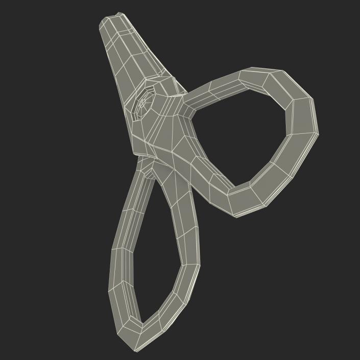 Scissors 3 Red 3D model