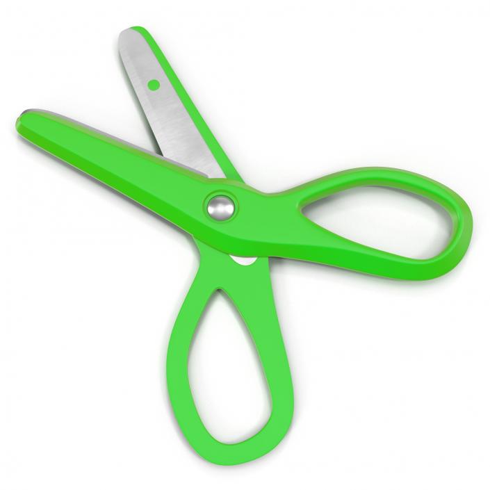 3D Scissors 3 Green