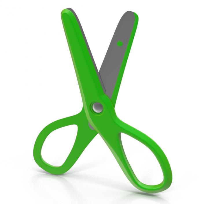 3D Scissors 3 Green