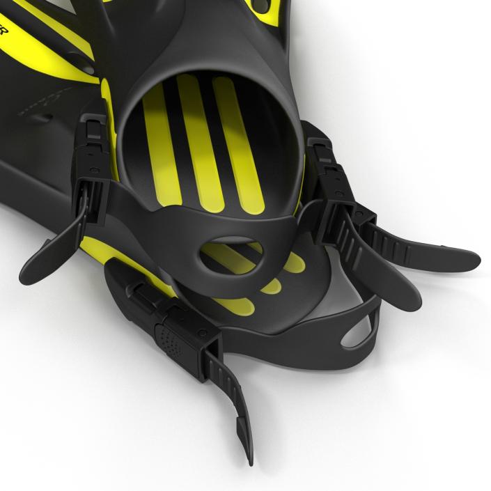 3D model Oceanic Viper Fins Yellow