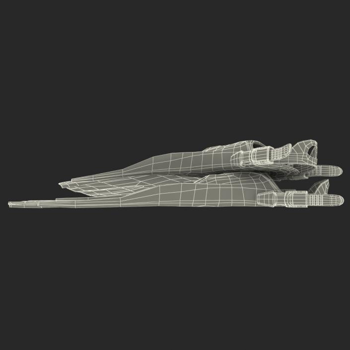 3D model Oceanic Viper Fins Yellow