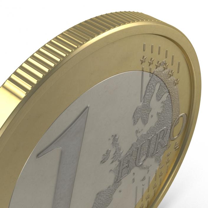 3D 1 Euro Coin Espana model