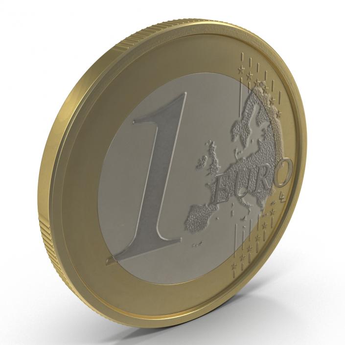 1 Euro Coin Italy 3D