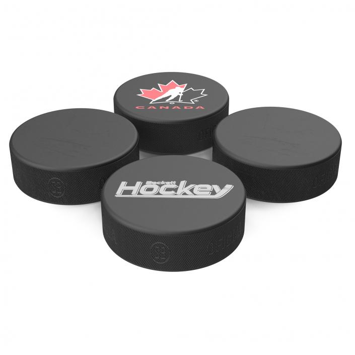 3D Hockey Pucks 3D Models Collection model