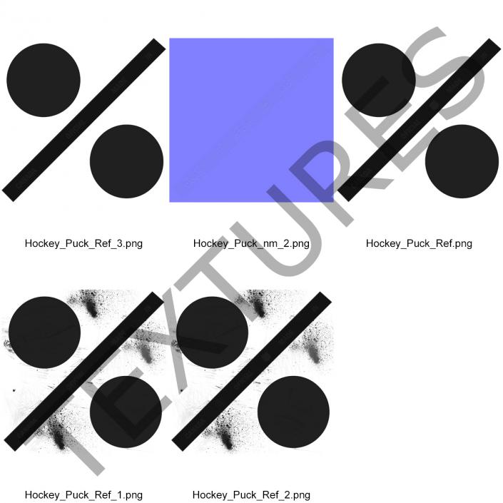 3D Hockey Pucks 3D Models Collection model