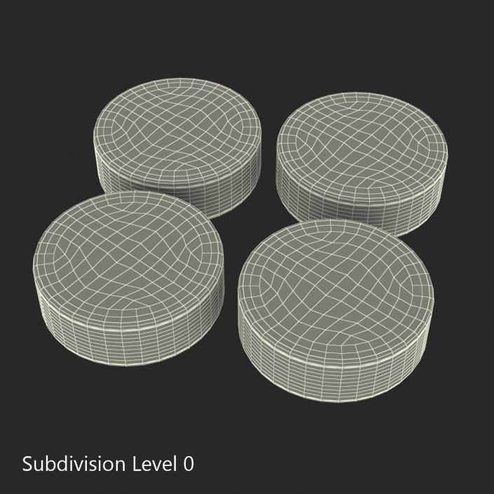 3D Hockey Pucks 3D Models Collection model