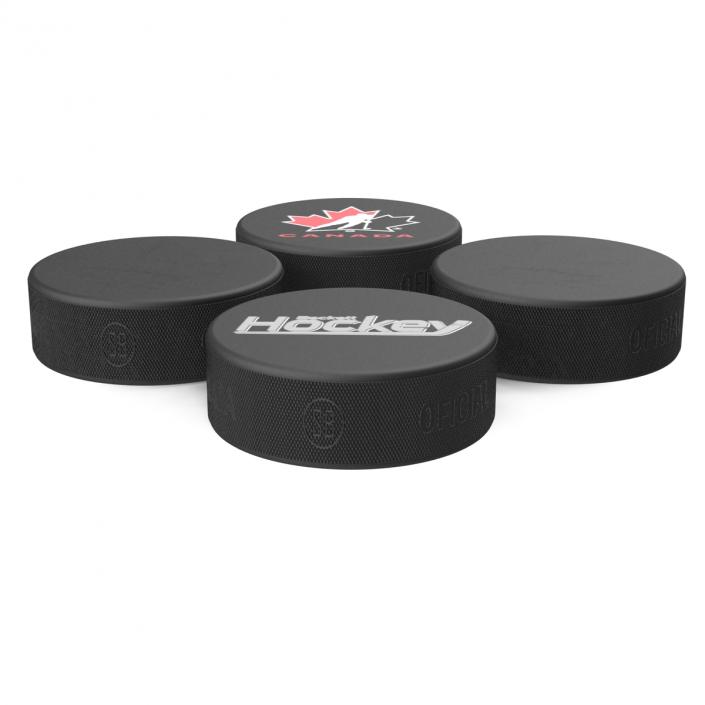 3D Hockey Pucks 3D Models Collection model